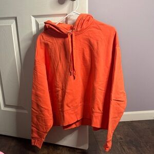 CALIA boxy orange hoodie